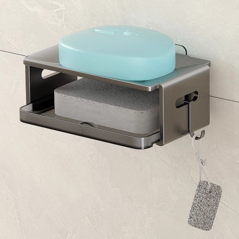 Wall-Mounted Double-Layer Soap Dish | Tidvaro