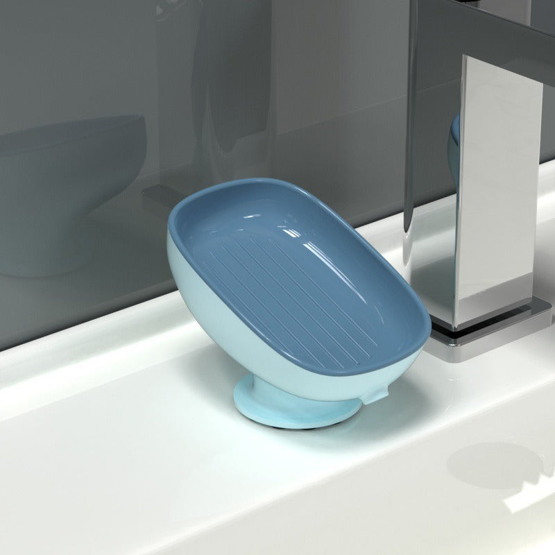 Suction-Mount Draining Soap Box | Tidvaro