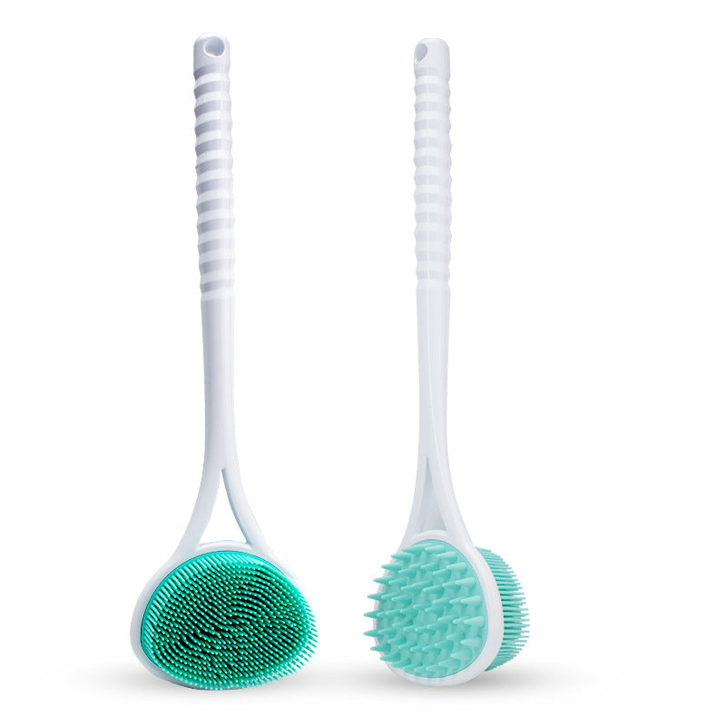 Long-Handle Silicone Bath Shower Brush | Tidvaro