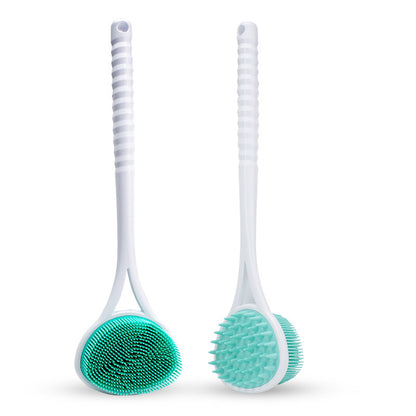 Long-Handle Silicone Bath Shower Brush | Tidvaro