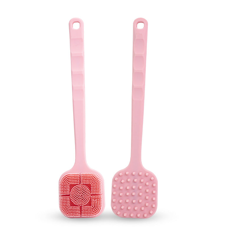 Square Long-Handle Silicone Bath Brush | Tidvaro