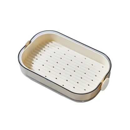 Large Double-Layer Ceramic Soap Holder | Tidvaro