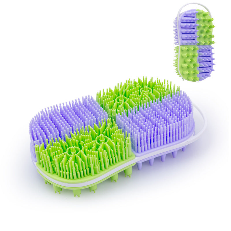Dual-Sided Long-Handle Back Bath Brush | Tidvaro