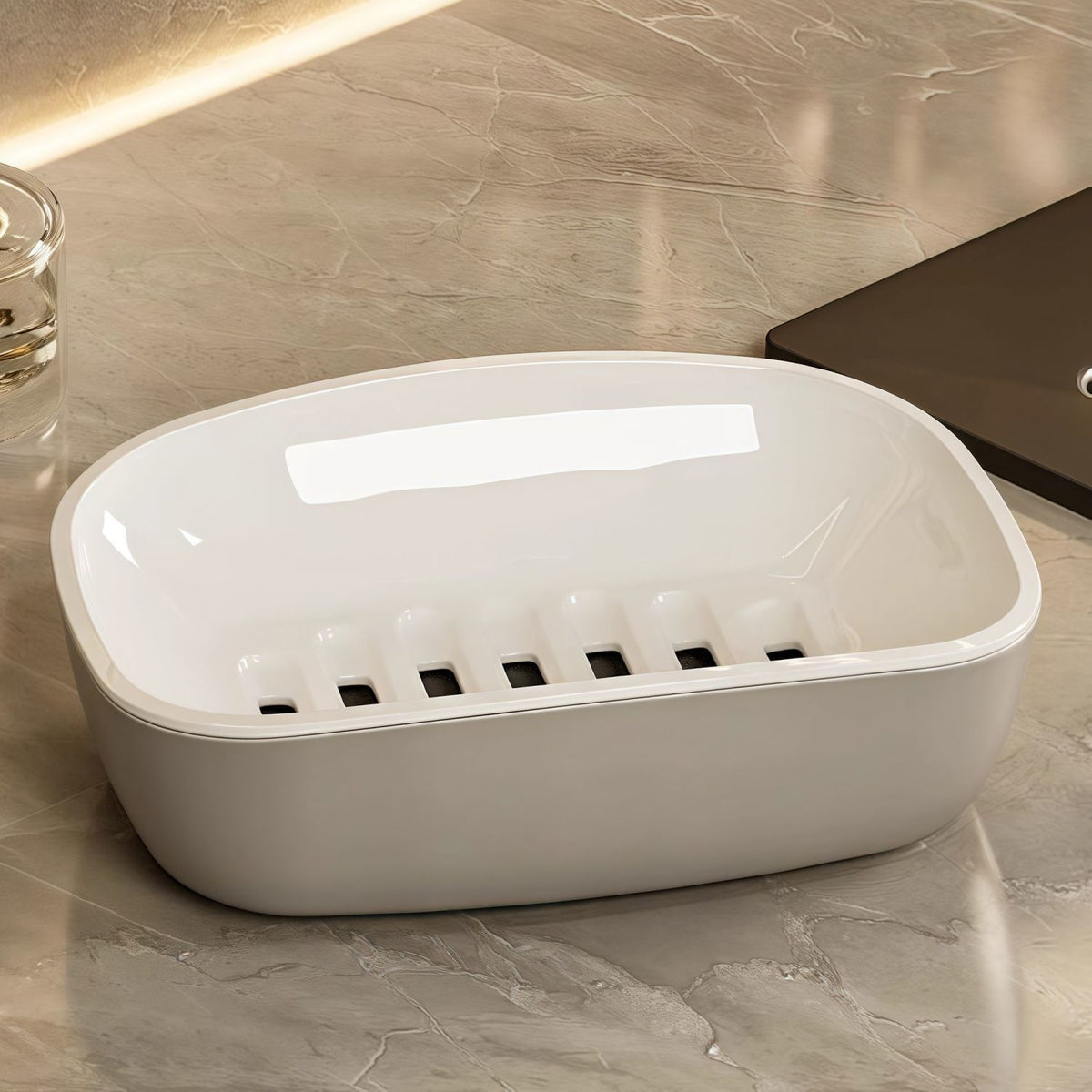Double-Layer Draining Soap Box | Tidvaro