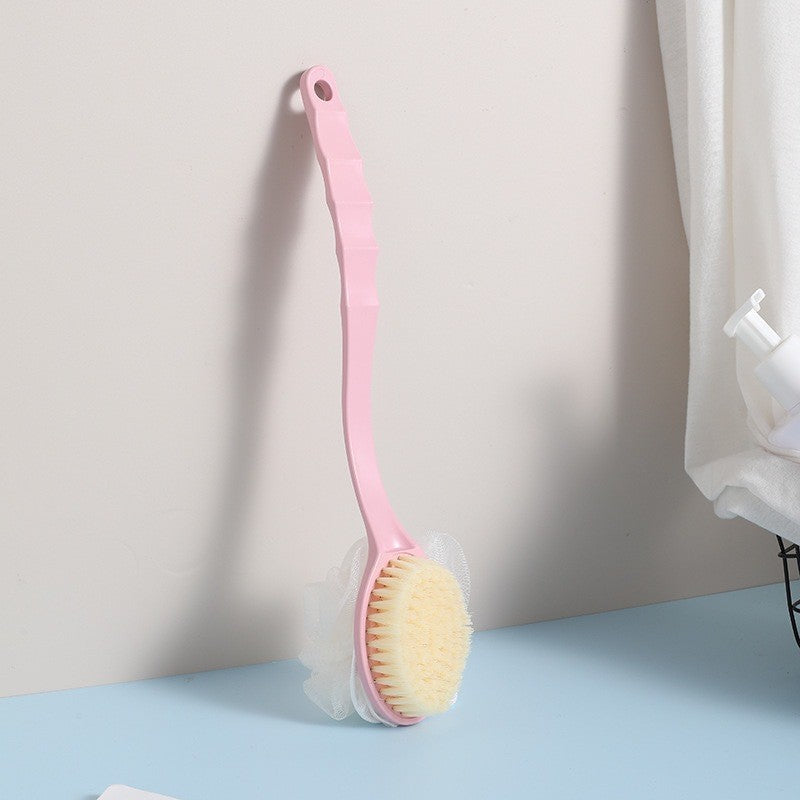 Long-Handle Soft-Bristle Bath Shower Brush | Tidvaro