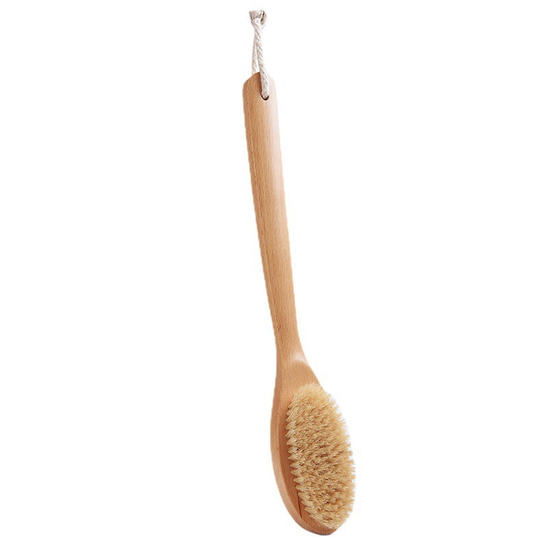 Long-Handle Bristle Back Bath Brush | Tidvaro