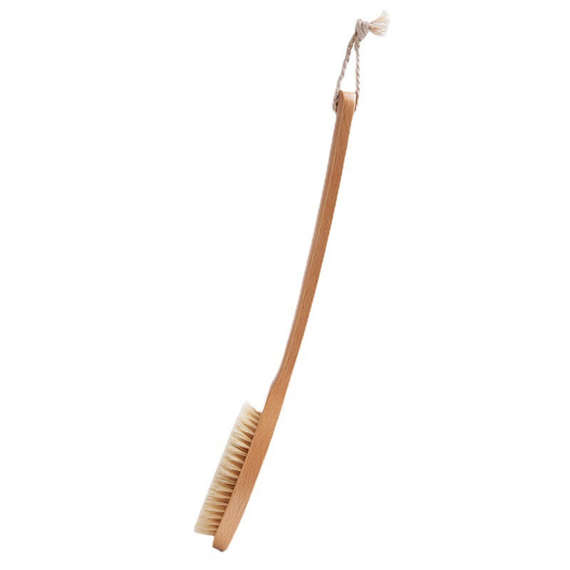 Long-Handle Bristle Back Bath Brush | Tidvaro