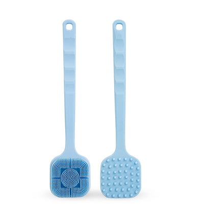 Square Long-Handle Silicone Bath Brush | Tidvaro